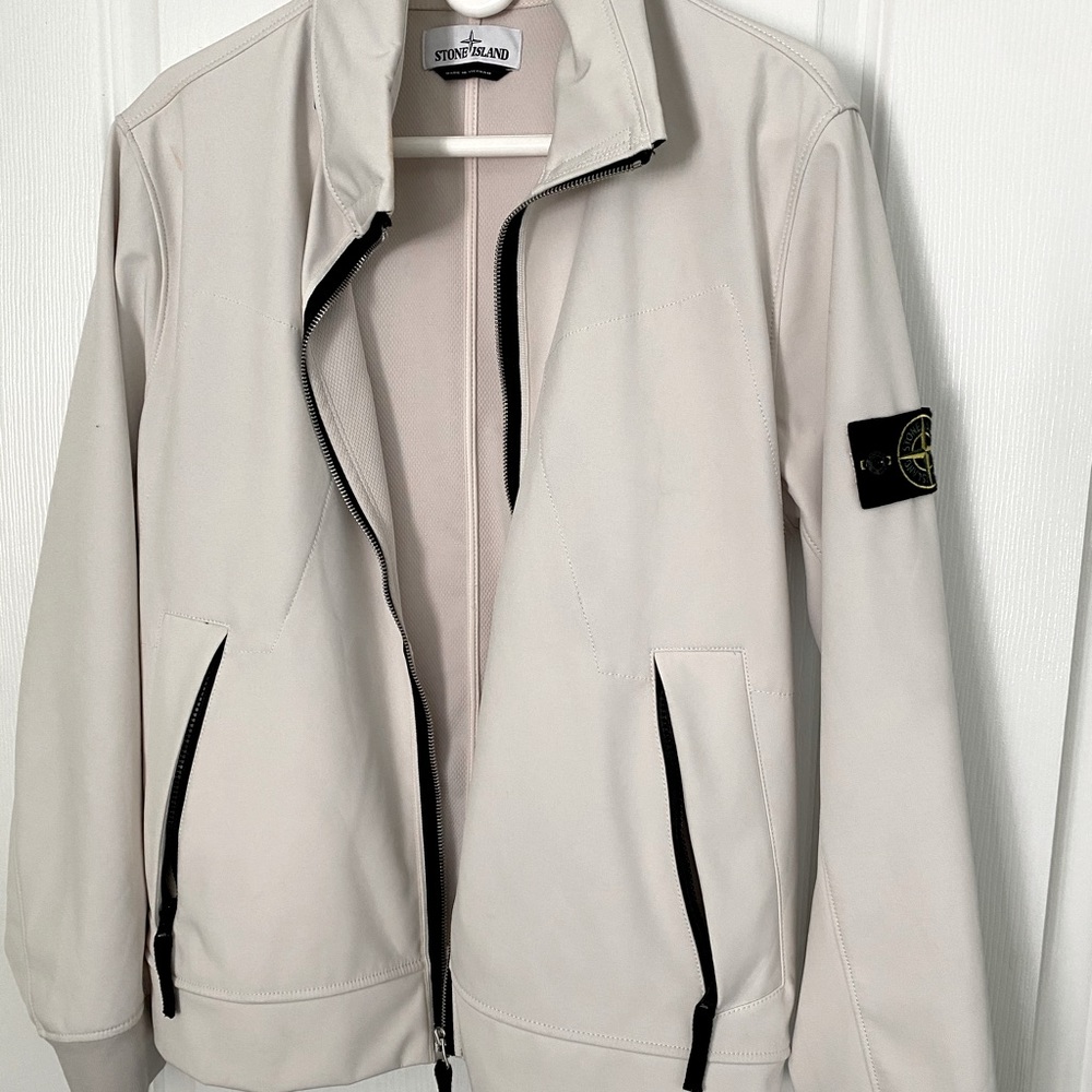 Stone Island Off White Soft Shell Jacket